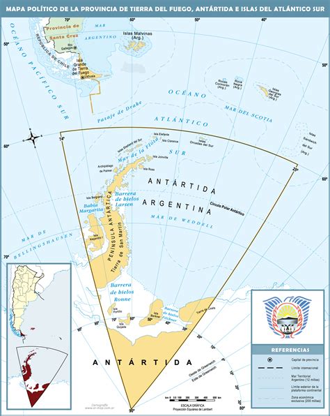 Tierra del Fuego (Argentina): Localities in Departments.